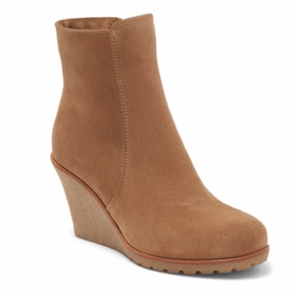 La Canadienne Krista Waterproof Wedge Bootie Sz 7.